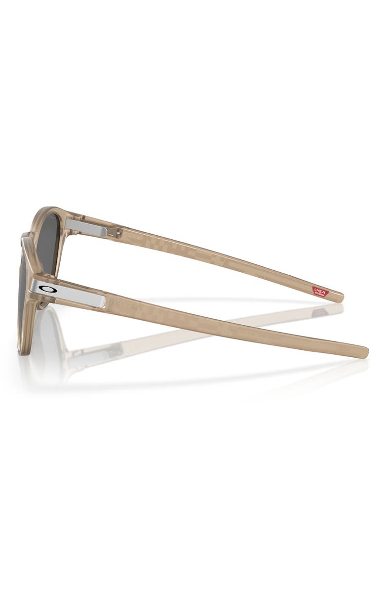 Oakley Latch 53mm Prizm<sup>™</sup> Oval Sunglasses, Alternate, color, Shiny Black