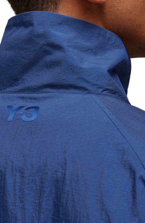 Y-3 3-stripes Nylon Shell Jacket In Dark Blue