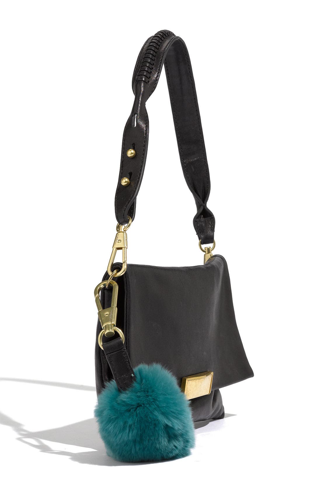 'Lynus - Mini' Envelope Shoulder Bag, Alternate, color, BLACK