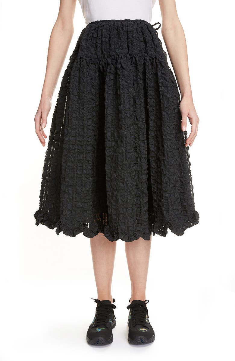 Cecilie Bahnsen Kasumi Seersucker Skirt, Main, color, 