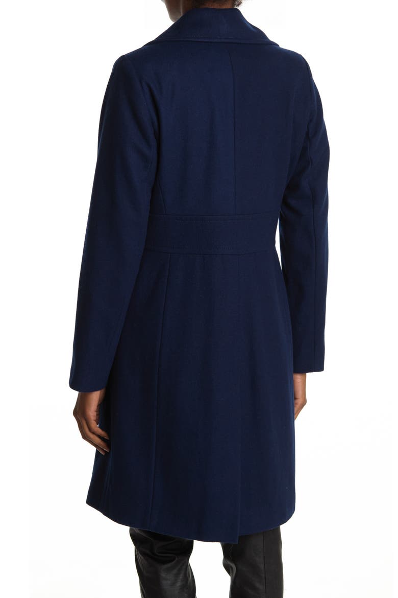 Single Breasted Tailored Coat, Alternate, color, NAVY