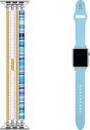 Posh Tech Bestie 2-Pack Beaded & Silicone Apple Watch® Watchbands