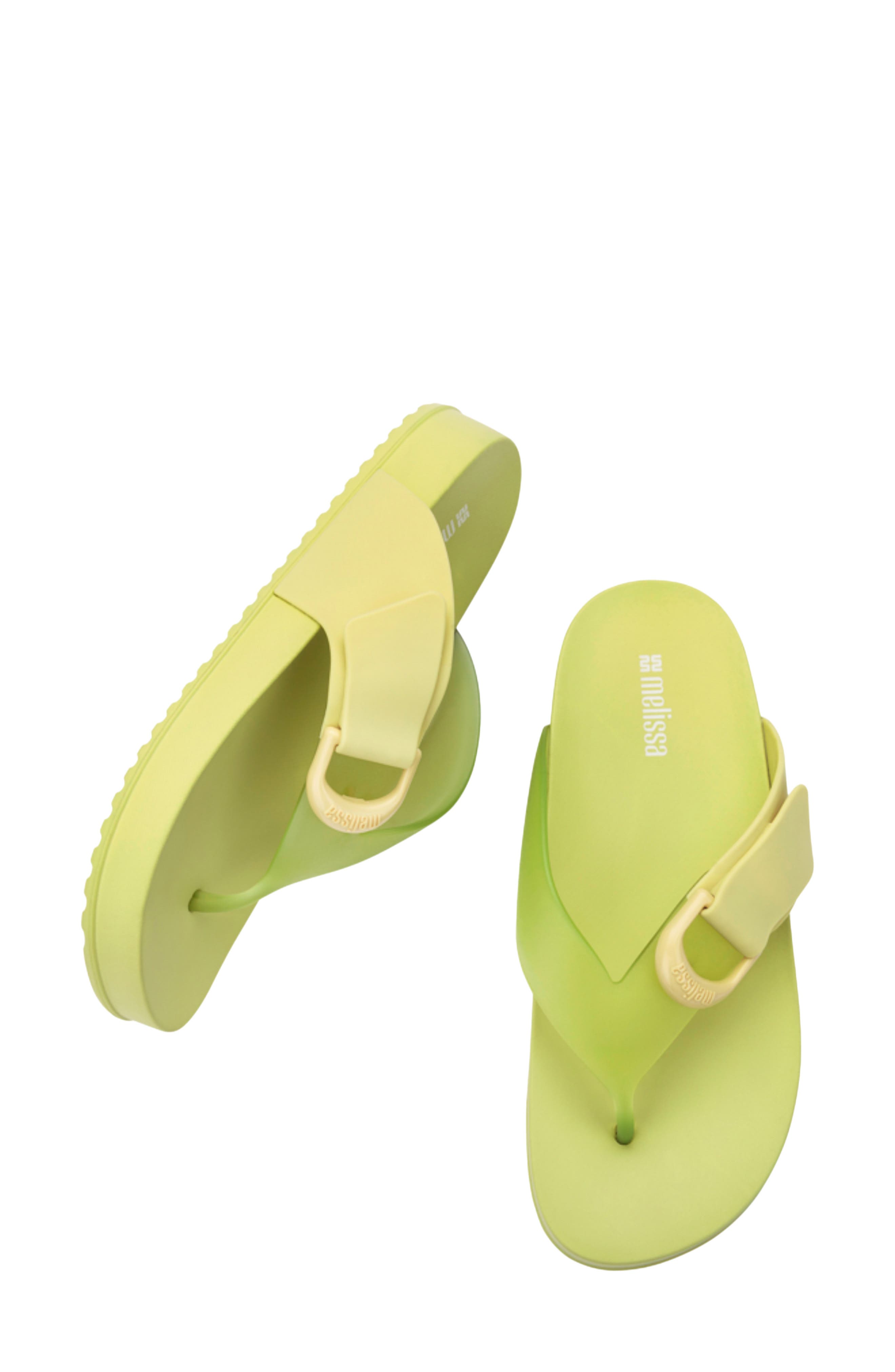 Cozy Water Resistant Platform Flip Flop, Alternate, color, GREEN