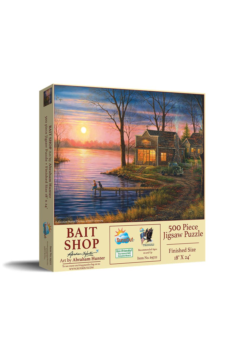 Bait Shop 500 piece Jigsaw Puzzle for Adults, Main, color, Multicolor