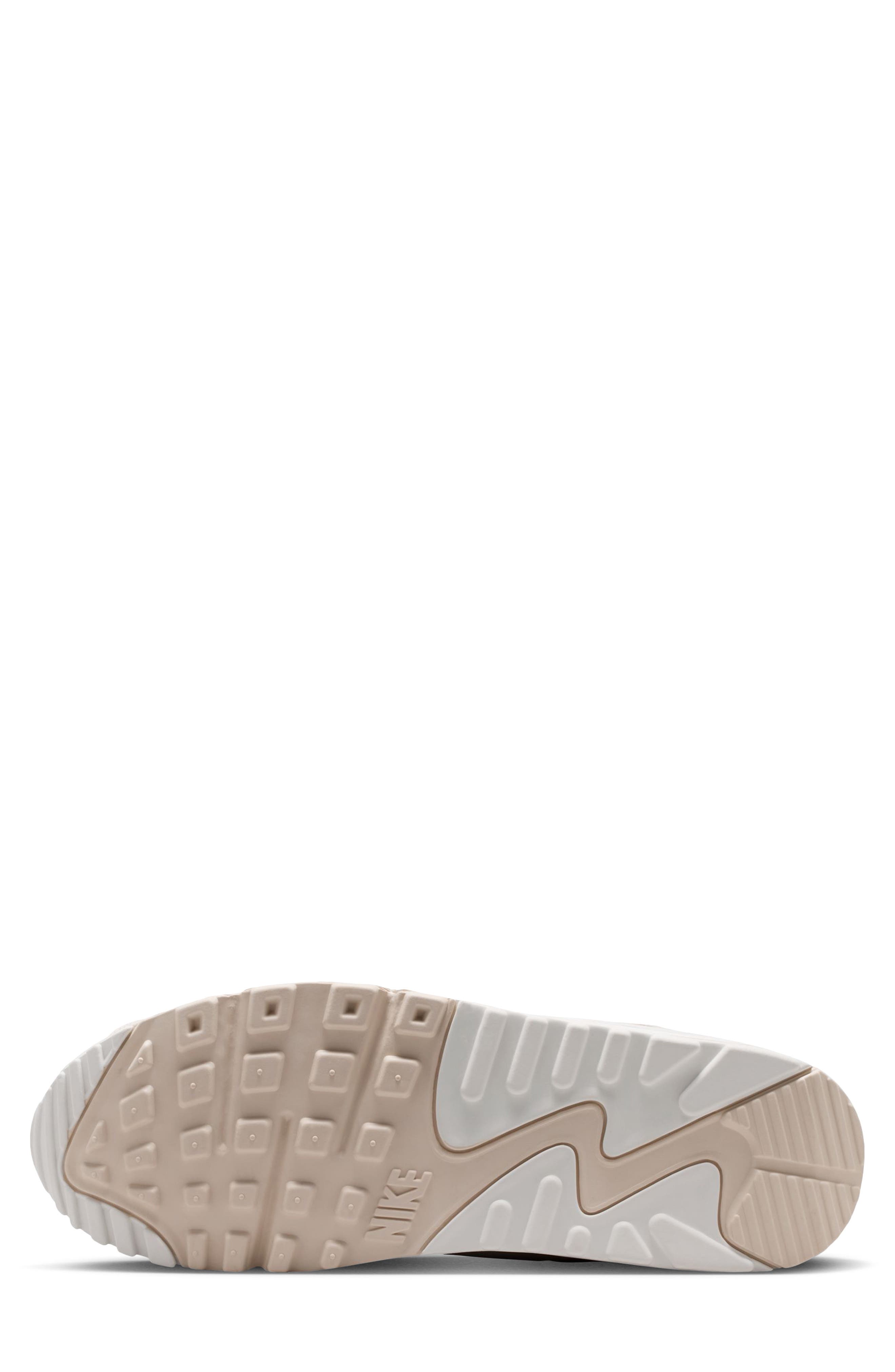 Air Max 90 Sneaker, Alternate, color, WHITE/ OREWOOD BROWN