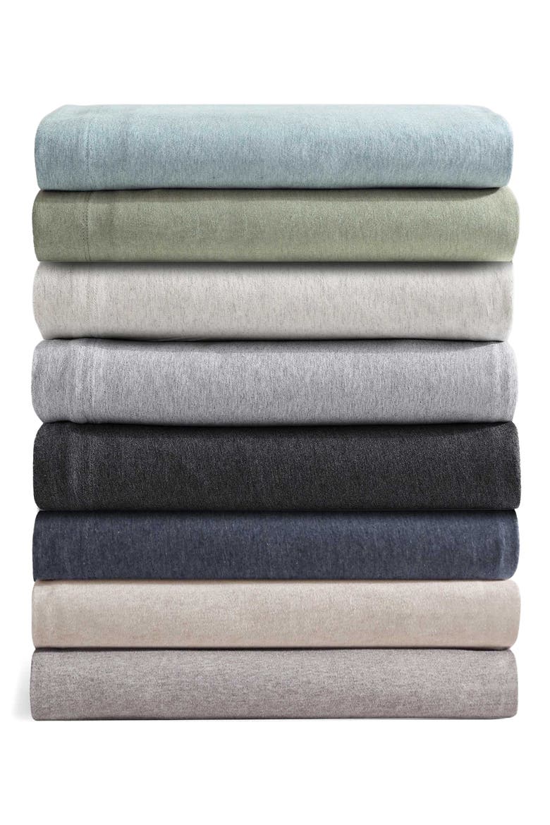 Modern Mélange Cotton Blend Sheet Set, Alternate, color, LIGHT PINK