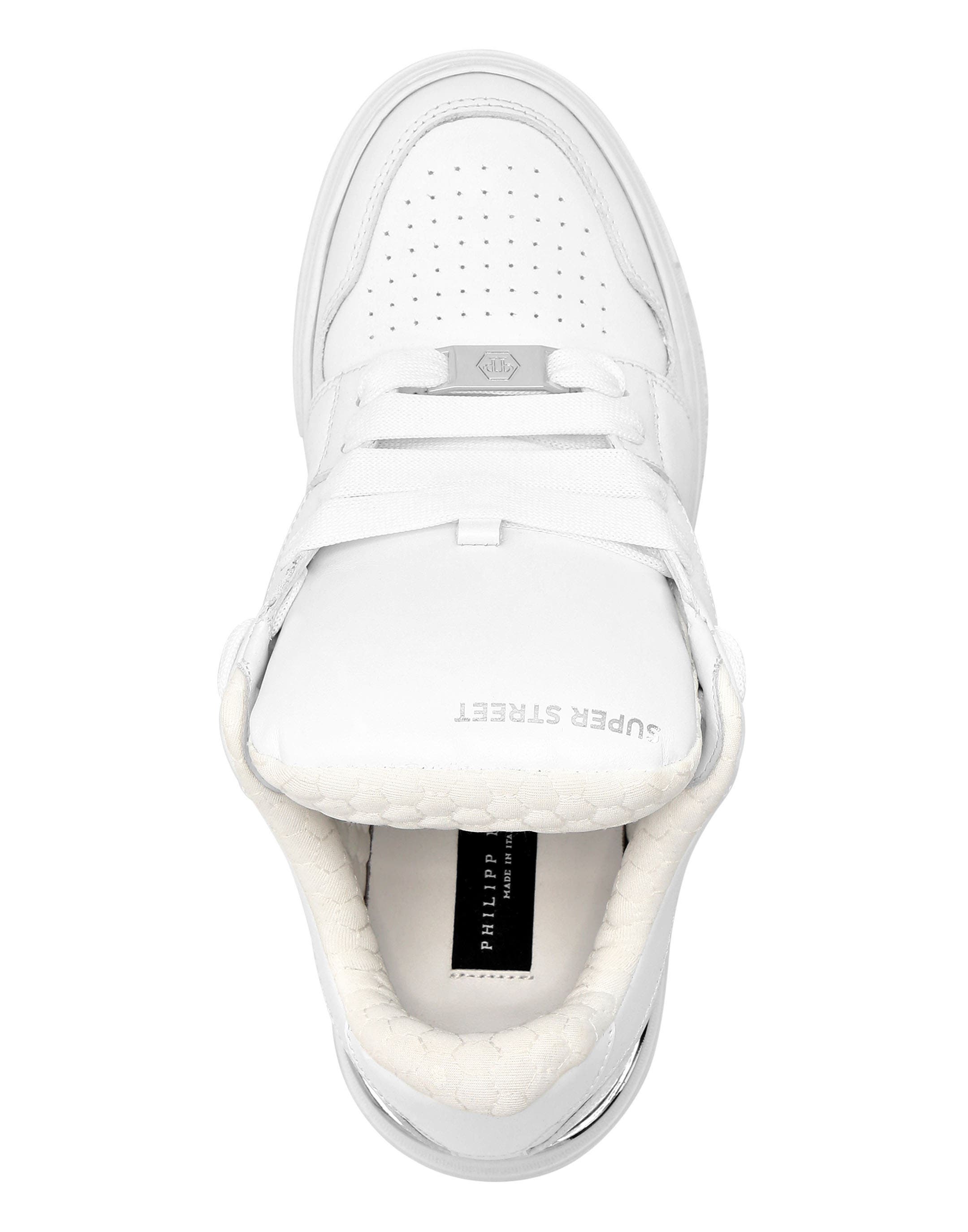 Super Street Lo-Top Sneakers Hexagon Logo Unisex, Alternate, color, white