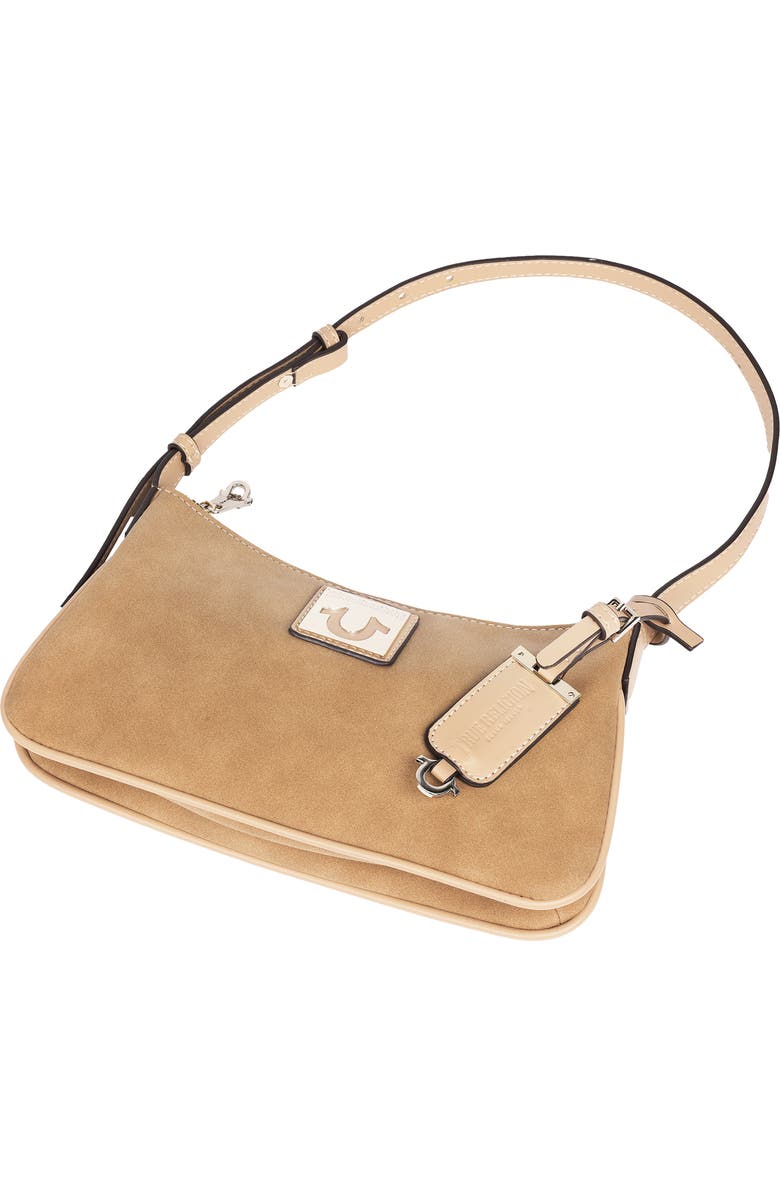 True Religion Horseshoe Plaque Shoulder Bag, Alternate, color, Camel