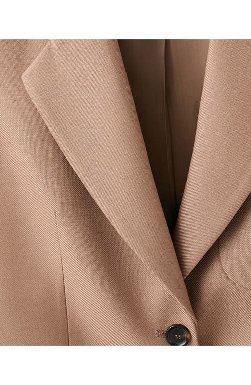 Mango Natalie Blazer In Brown