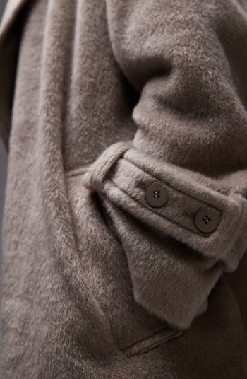 Chuck On Faux Fur Longline Coat