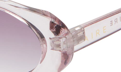 Aire Fornax 53mm Oval Sunglasses In Transparent