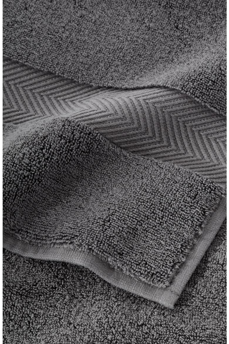 Organic Hydrocotton Hand Towel, Alternate, color, GREY ONYX