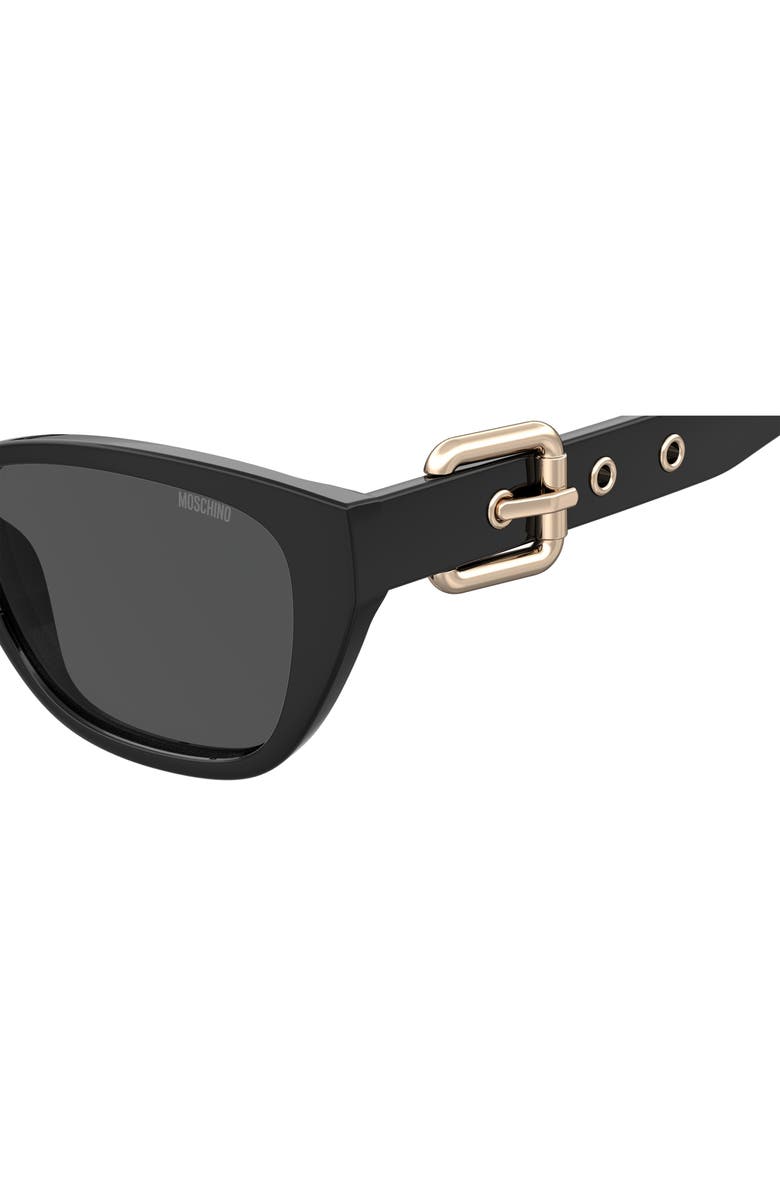 Moschino 55mm Rectangle Sunglasses, Alternate, color, 