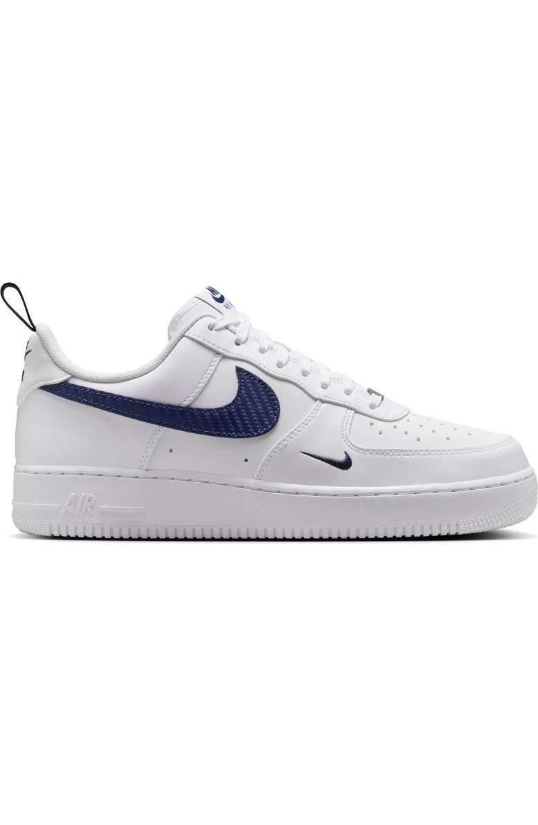 Nike Air Force 1 '07 Basketball Sneaker, Alternate, color, White/ Midnight Navy