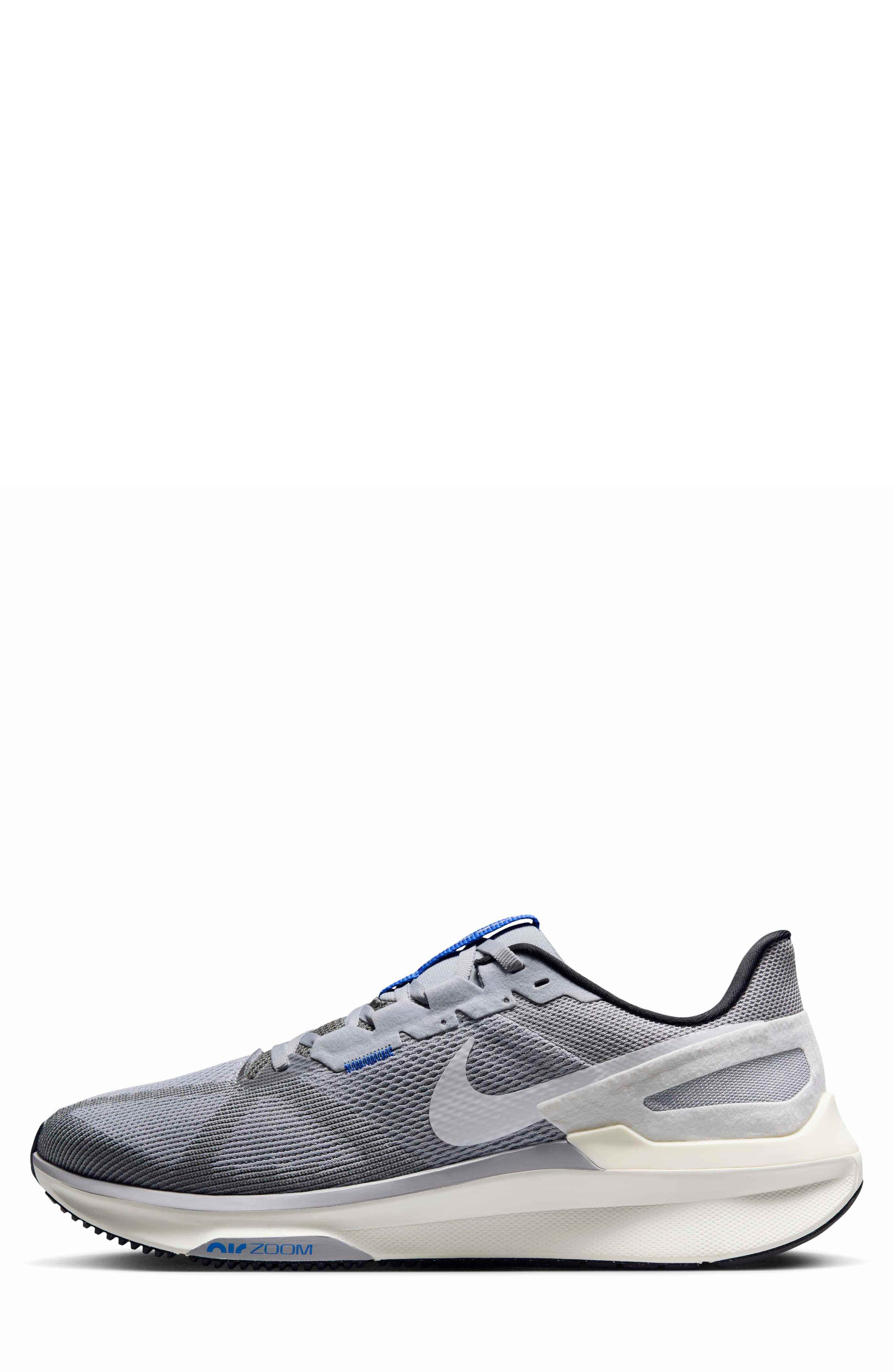Nike Air Zoom Structure 25 Running Shoe, Alternate, color, Grey/ White/ Wolf Grey/ Sail