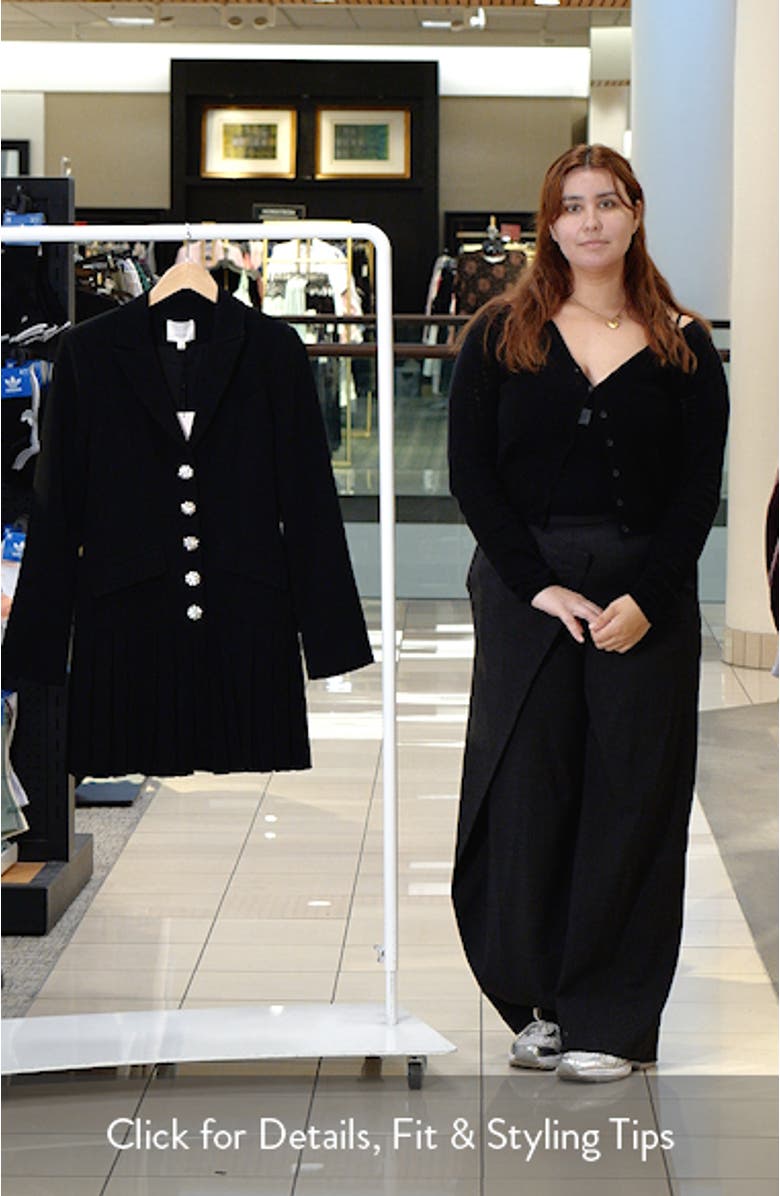 Saule Pleated Blazer Dress, sales video thumbnail