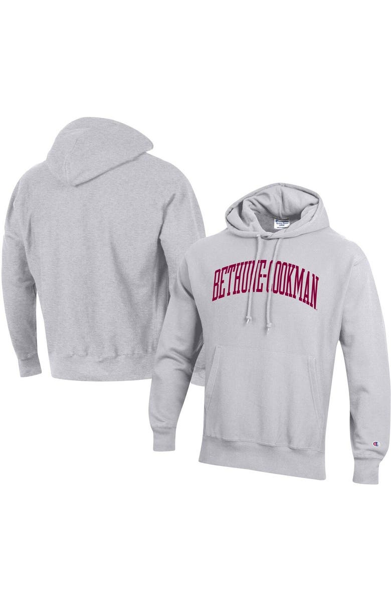 Champion Men's Champion Gray Bethune-Cookman Wildcats Tall Arch Pullover Hoodie, Main, color, Gray