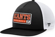 MAJESTIC Men's Majestic Black/White San Francisco Giants Foam Trucker Snapback Hat