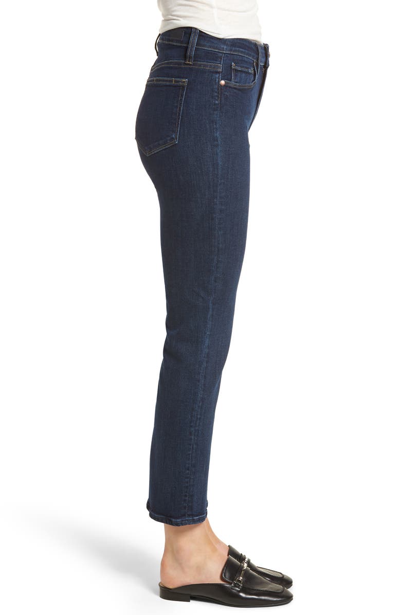 PAIGE Margot High Waist Ankle Straight Leg Jeans, Alternate, color, Darius