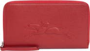 Longchamp Zip Around Leather Wallet
