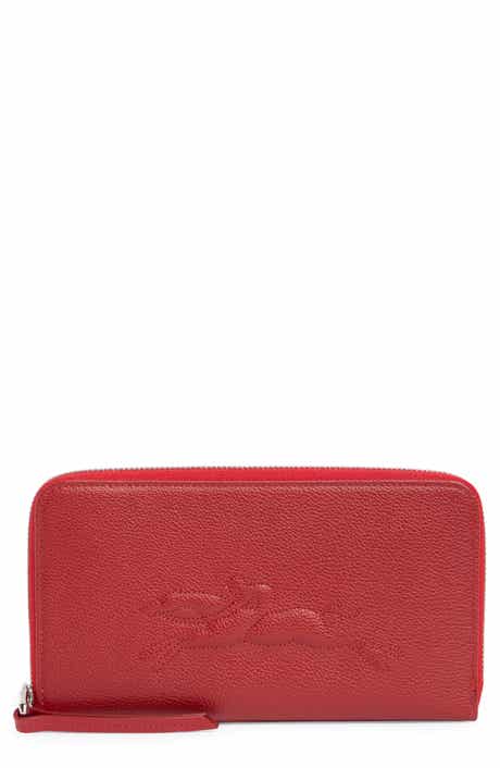 Longchamp Zip Around Leather Wallet