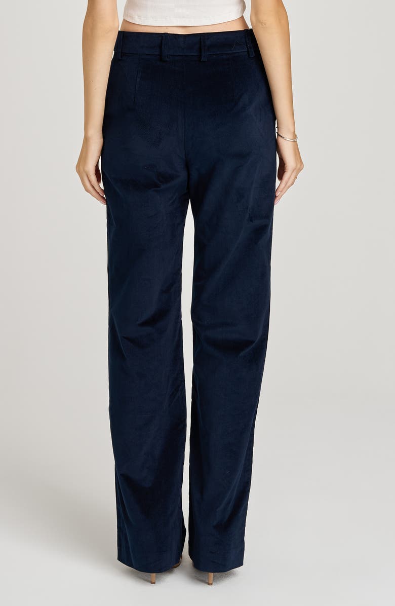 WAYF x Sara Walker Lee Velveteen Pants, Alternate, color, Navy