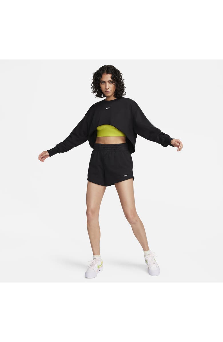 Nike Sportswear French Terry Crewneck Crop Sweatshirt, Alternate, color,