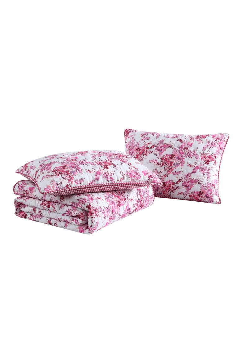 Floral Vineyard Quilt & Sham Set, Main, color, PINK