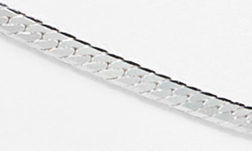 Argento Vivo Snake Chain Anklet In Silver