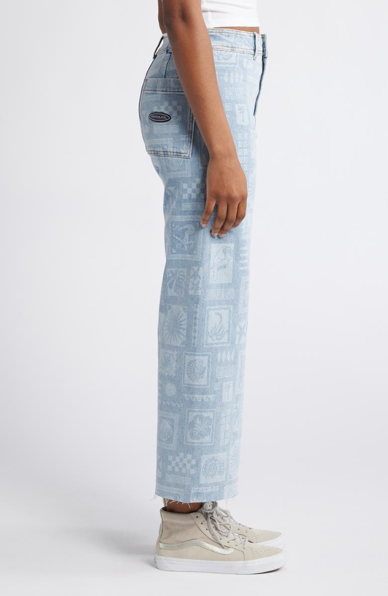 Rip Curl Beach Party Holiday Wide Leg Jeans, Alternate, color, Light Blue