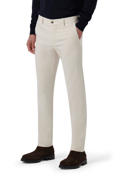 Stretch Cotton Blend Twill Chinos