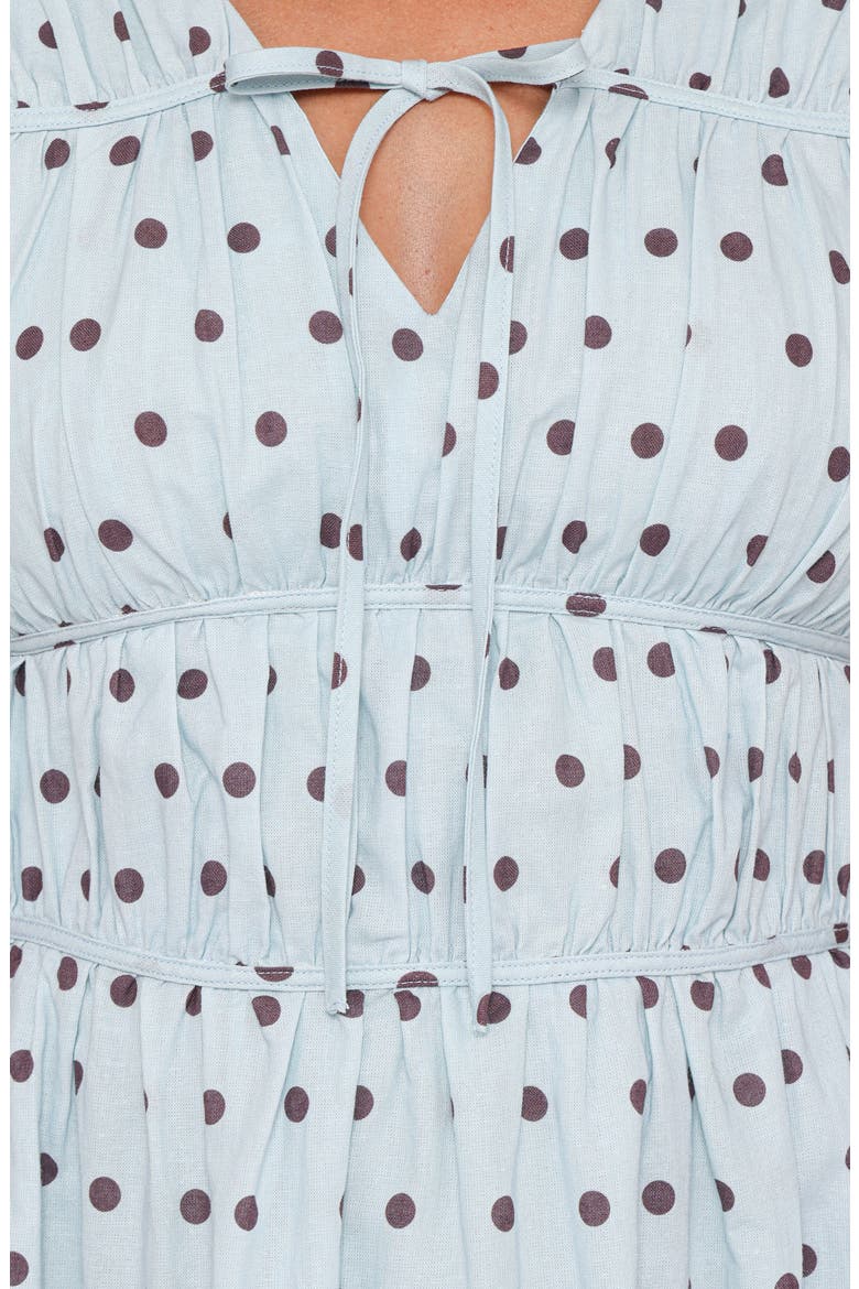 Pipper Polka Dot Minidress, Alternate, color, BLUE POLKA DOT