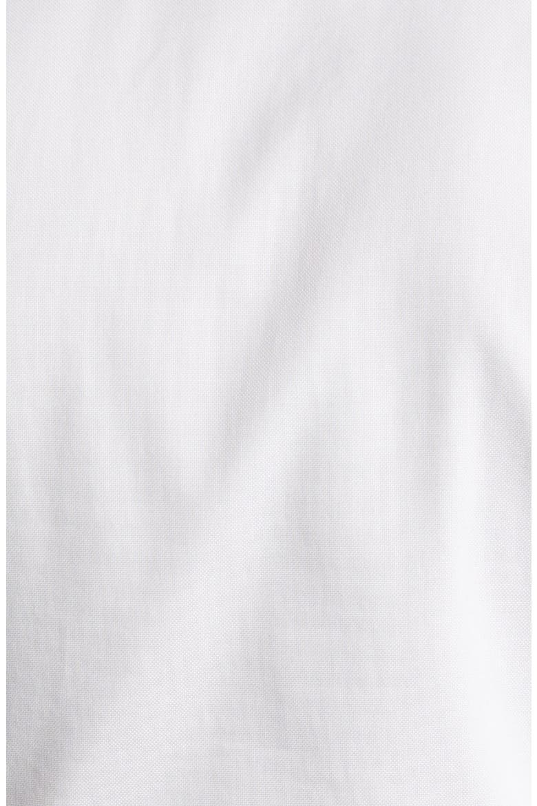 Trim Fit Non-Iron Royal Oxford Solid Button-Down Dress Shirt, Alternate, color, GREY SILK- WHITE OXFORD