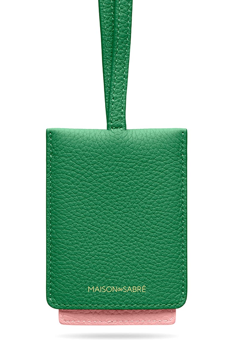 Leather ID Lanyard, Main, color, Emerald Lily