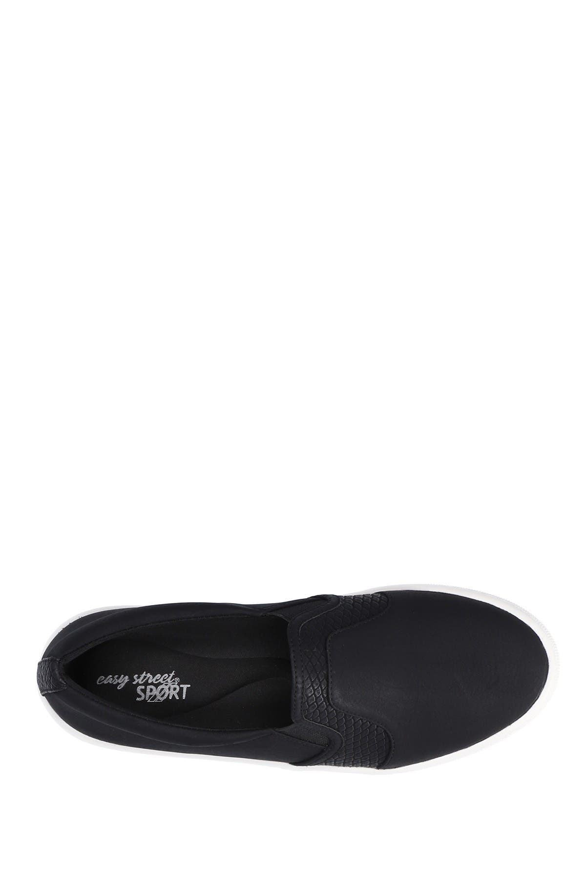 EASY STREET Suave Snake Embossed Slip-On Sneaker - Wide Width Available, Alternate, color, 