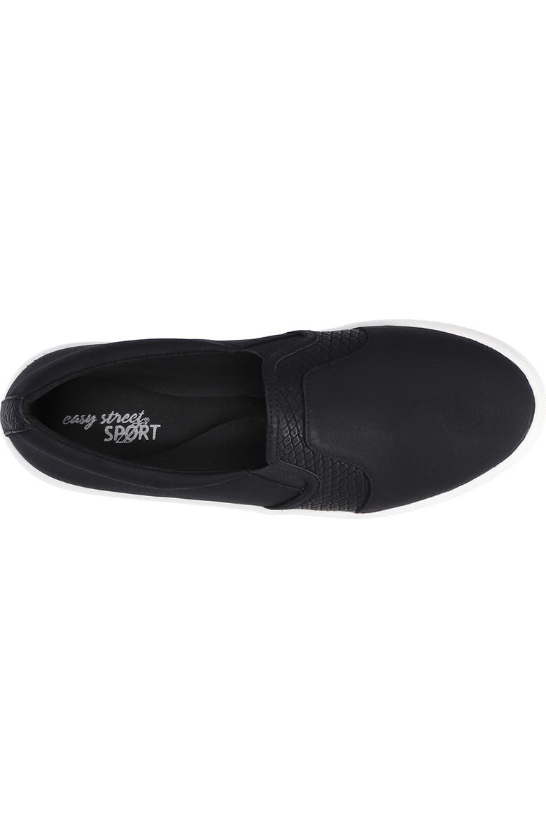EASY STREET Suave Snake Embossed Slip-On Sneaker - Wide Width Available, Alternate, color,