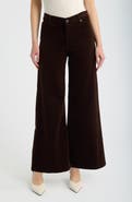 FRAME The Swing High Waist Wide Leg Corduroy Pants