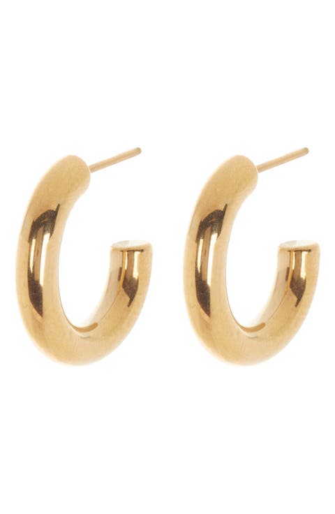Thick Tube Waterproof Huggie Hoop Earrings