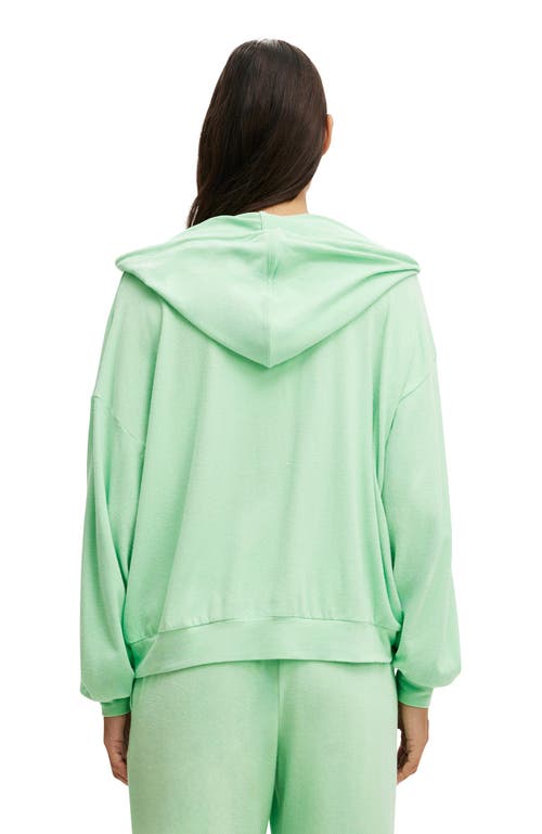 Cotton On Body Light Weight Super Soft Hooded Zip Through In Spring Green