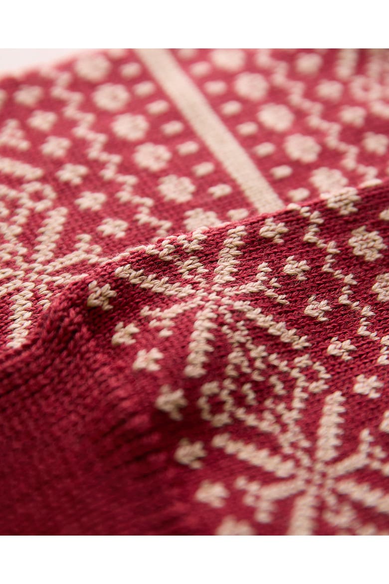 Fair Isle Sock, Alternate, color, MERLOT / OATMEAL