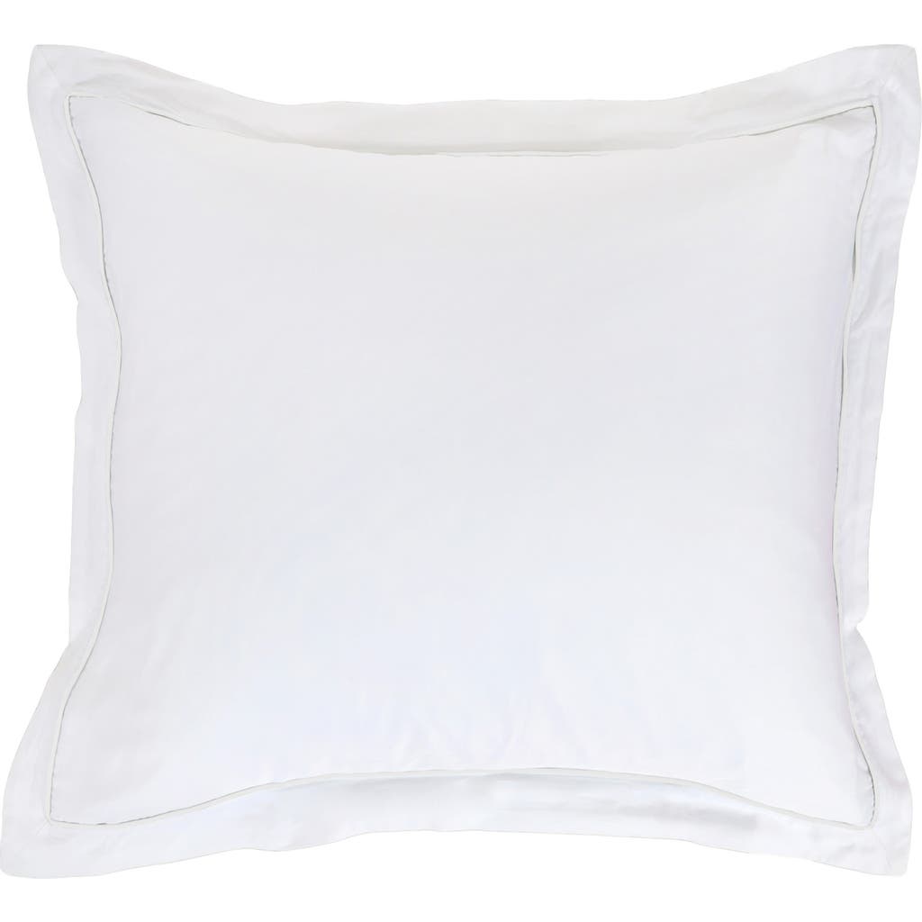 Pom Pom At Home Sheena Sateen Euro Pillow Sham In White