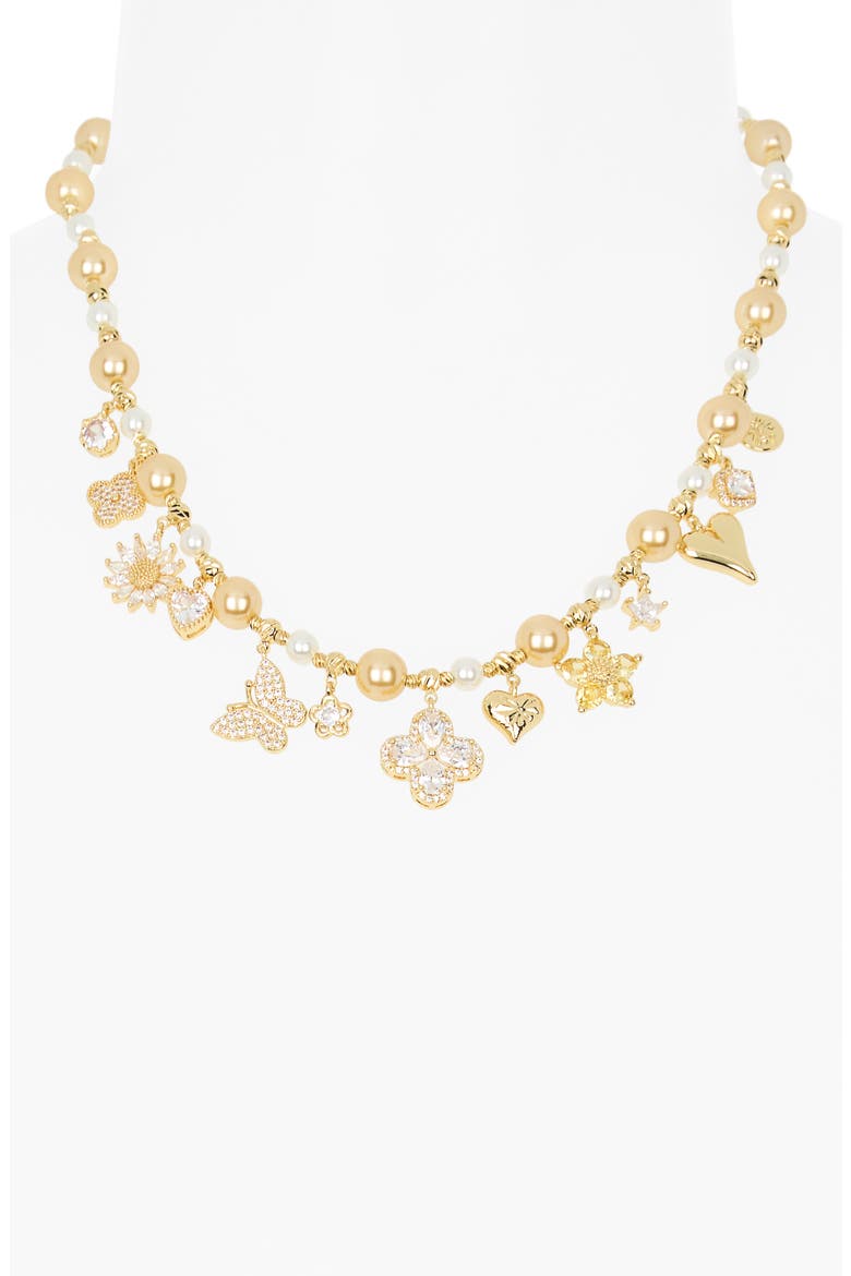Alina Charm Necklace, Alternate, color, GOLD