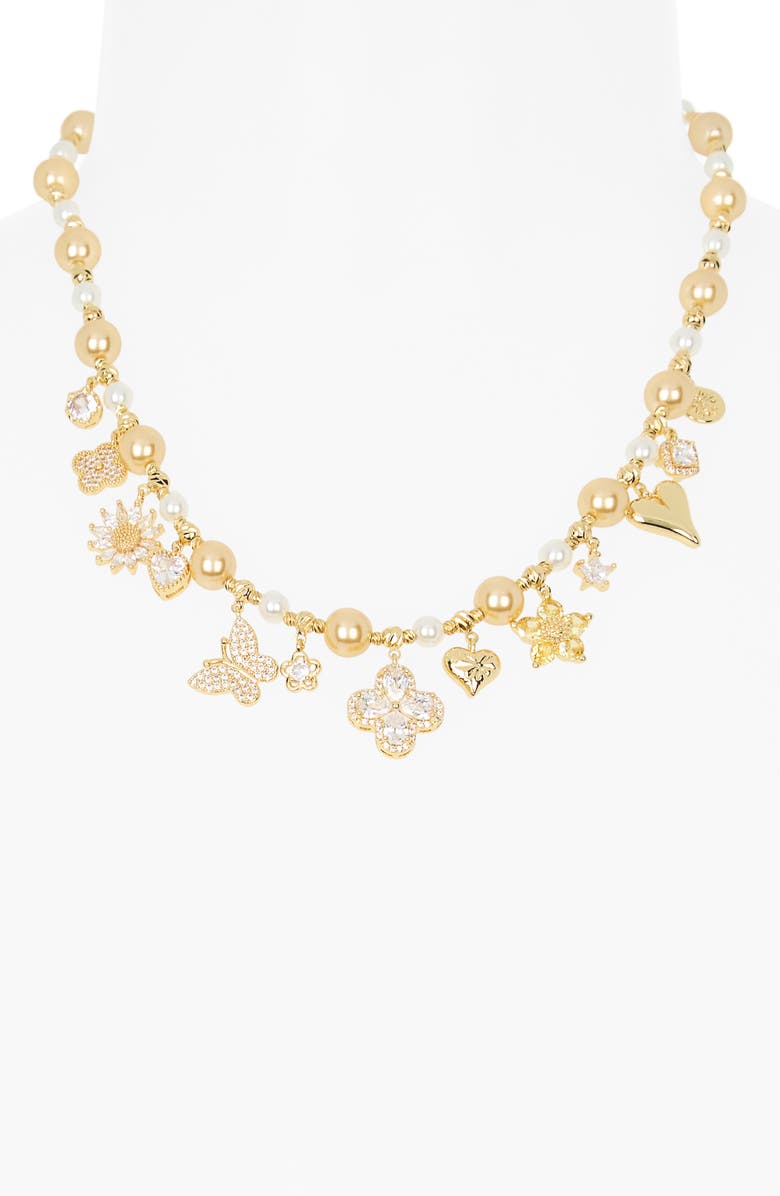 EYE CANDY LOS ANGELES Alina Charm Necklace, Alternate, color, Gold