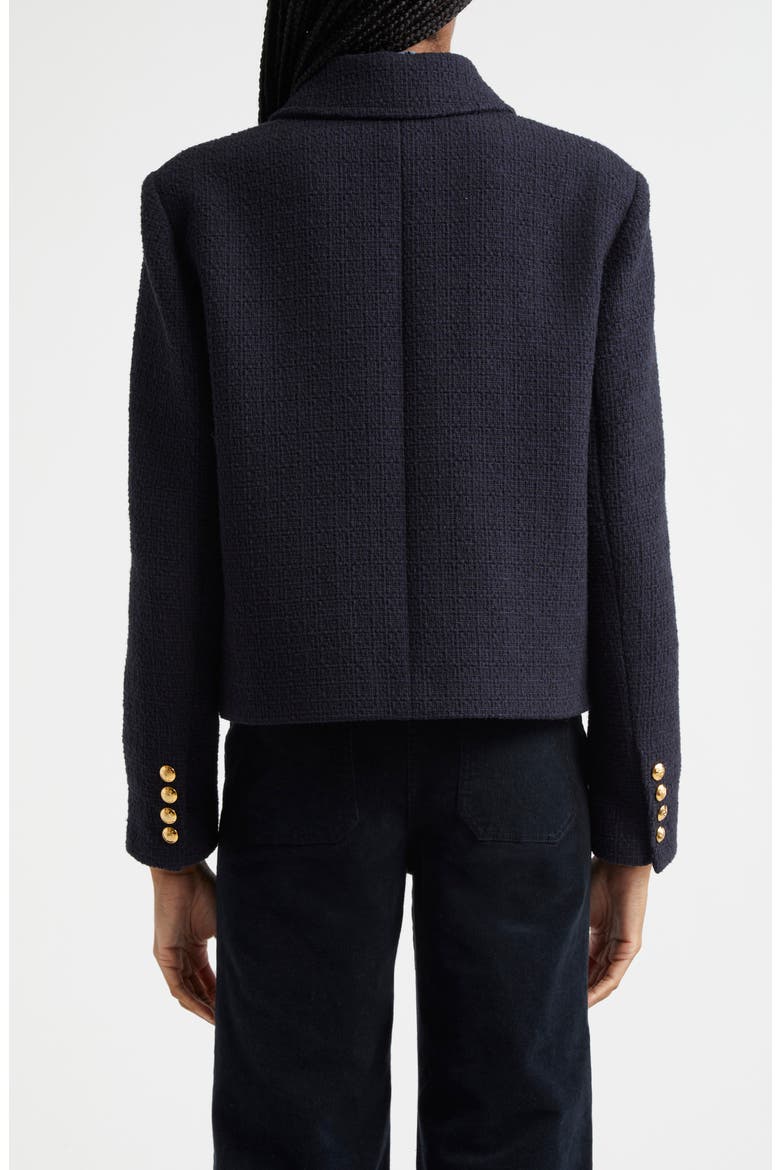 Paola Tweed Jacket, Alternate, color, DARK NAVY