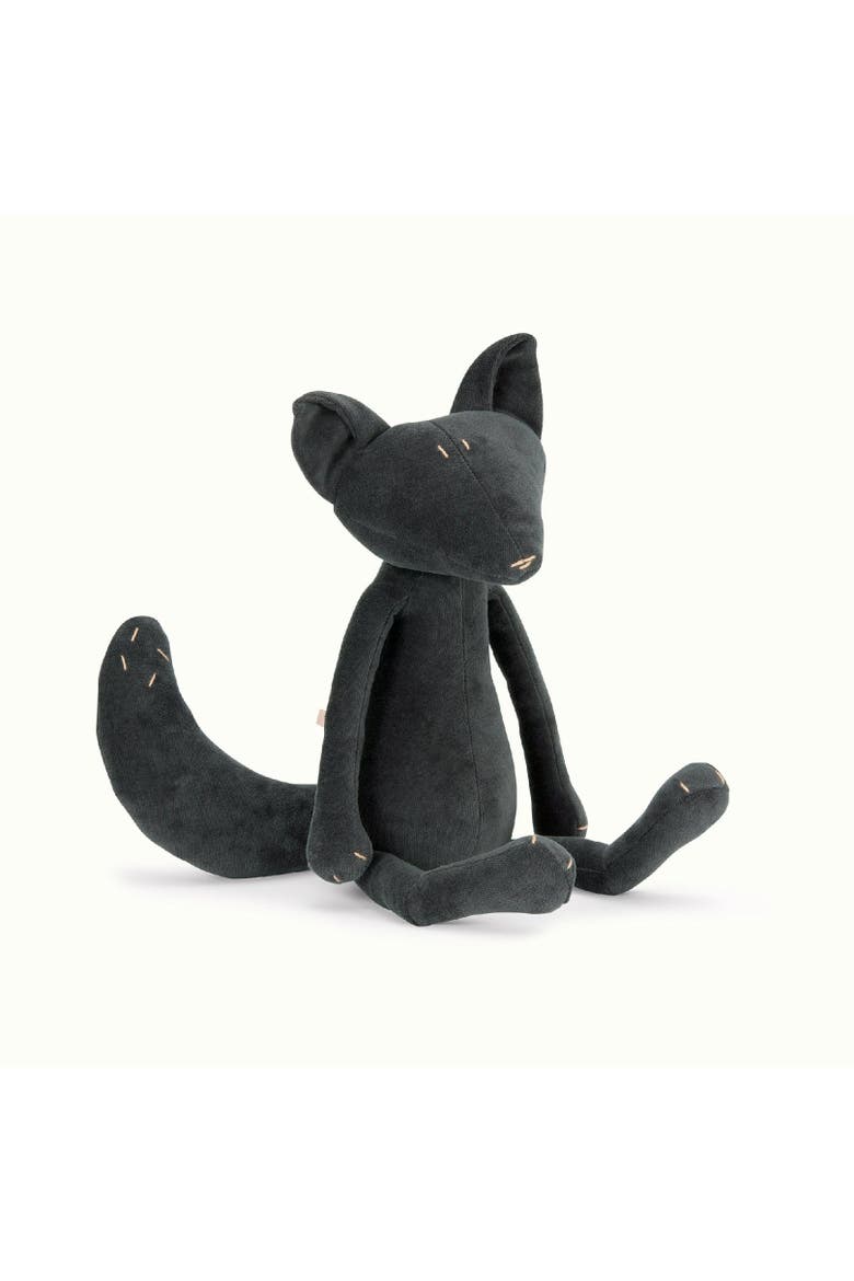 Arthus, the fox stuffed animal with sailor shirt, Alternate, color, Open Blue