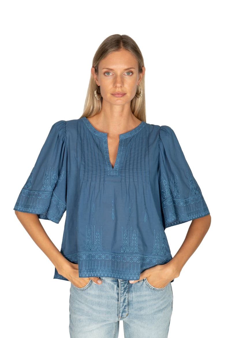 Kali Top, Alternate, color, FRENCH BLUE