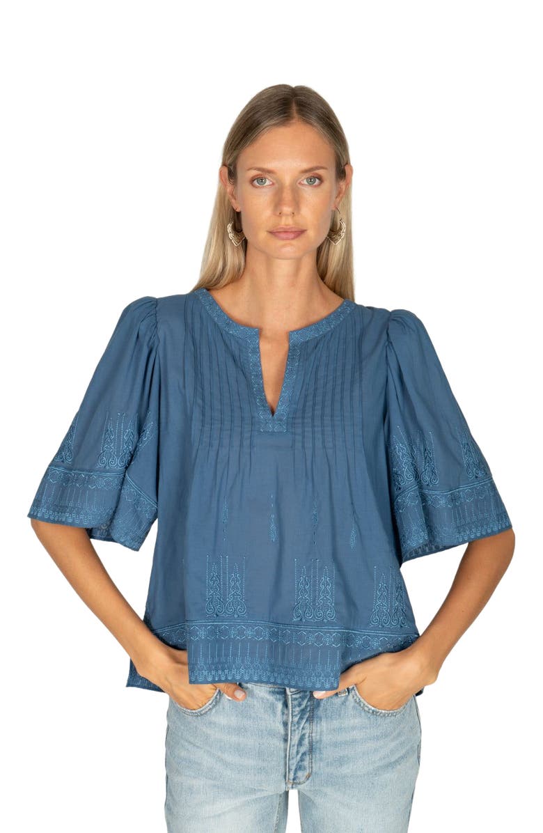 SECRET MISSION Kali Top, Alternate, color, French Blue