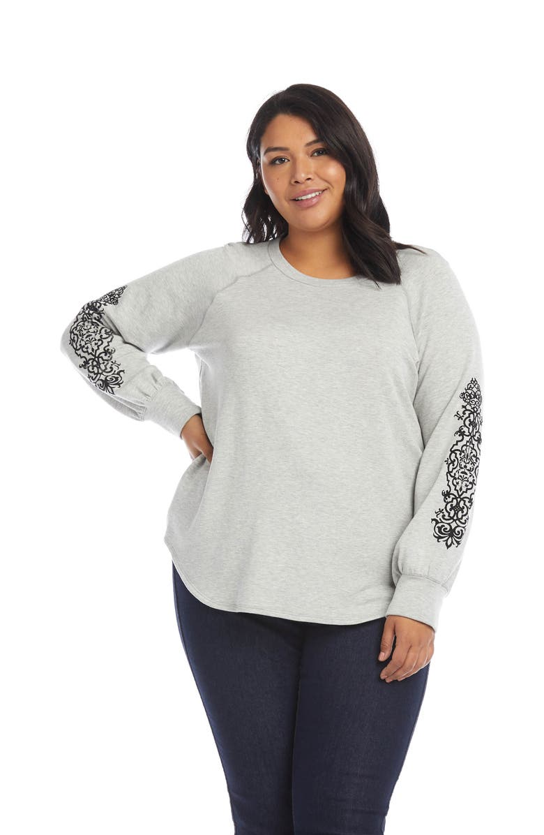 Karen Kane Medallion Sleeve Top, Alternate, color,