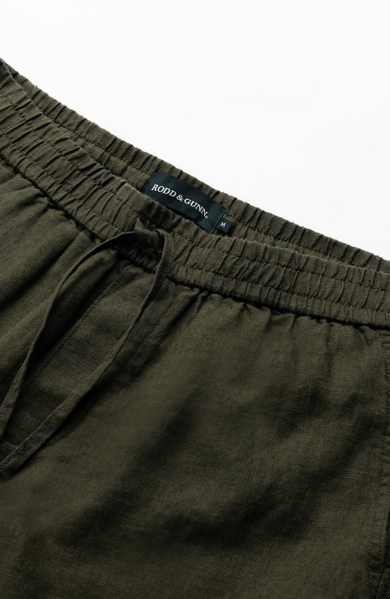 Rodd & Gunn Linen Resort Pants, Alternate, color, Dark Olive