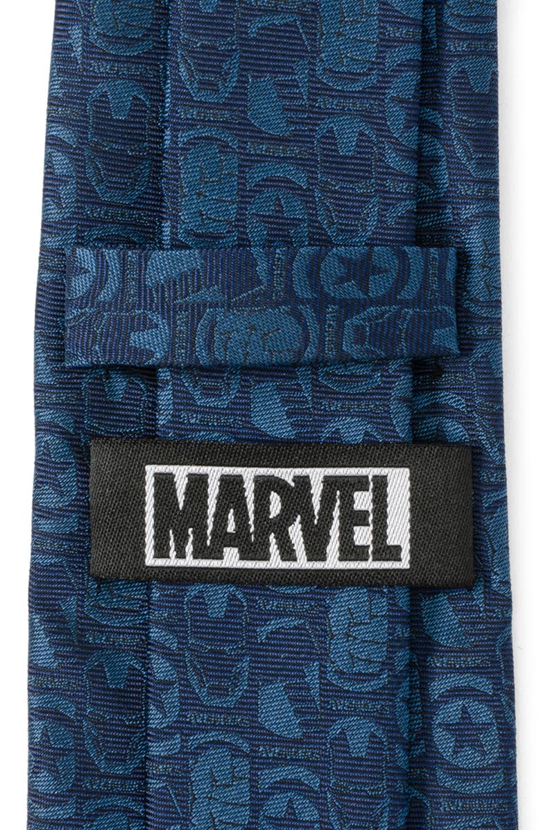 Cufflinks, Inc. x Marvel Avengers Medallion Silk Blend Tie, Alternate, color, Blue